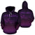 Maori Shark Aotearoa Hoodie Purple - Polynesian Pride