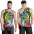 Tuvalu Custom Personalised Men's Tank Top White - Turtle Plumeria Banana Leaf - Polynesian Pride