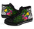 Tokelau High Top Shoes - Turtle Plumeria Banana Leaf - Polynesian Pride