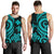 Wallis and Futuna Men's Tank Top - Turquoise Tentacle Turtle - Polynesian Pride