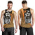 Samoa Polynesian Men's Tank Top Gold - Turtle With Hook Gold - Polynesian Pride