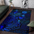 Tahiti Area Rugs Turtle Hibiscus Blue - Polynesian Pride