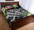 Guam Polynesian Quilt Bed Set - Summer Plumeria (Black) - Polynesian Pride