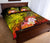 Tahiti Quilt Bed Set - Humpback Whale with Tropical Flowers (Yellow) - Polynesian Pride