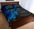 American Samoa Polynesian Quilt Bed Set - American Samoa Seal & Blue Turtle Hibiscus - Polynesian Pride