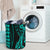 Hawaii Kakau Turquoise Polynesian Laundry Basket AH - Polynesian Pride