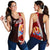 Tahiti Polynesian Women's Racerback Tank - Coat Of Arm With Hibiscus Red - Polynesian Pride