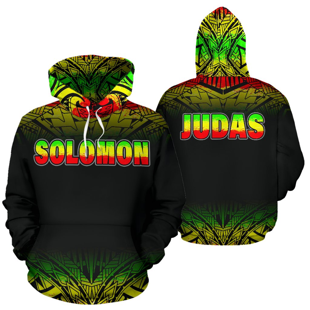 Solomon Judas All Over Hoodie Unisex Reggae - Polynesian Pride