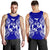 Tonga Polynesian Men Tank Top Map Blue - Polynesian Pride