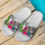 American Samoa Slide Sandals - Turtle Plumeria Banana Leaf - Polynesian Pride