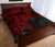 American Samoa Personalised Quilt Bed Set - Seal With Polynesian Pattern Heartbeat Style (Red) - Polynesian Pride