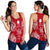 Niue Polynesian Women Tank Top Map Red White - Polynesian Pride