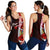 Solomon Islands Polynesian Custom Personalised Women's Racerback Tank - Coat Of Arm With Hibiscus Red - Polynesian Pride