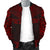 Marshall Islands Polynesian Chief Men's Bomber Jacket - Red Version - Polynesian Pride