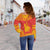 New Caledonia Flag Polynesian Chief Women's Off Shoulder Sweater - Polynesian Pride