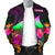 Tokelau Men's Bomber Jacket - Summer Hibiscus - Polynesian Pride