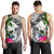 Yap Custom Personalised Men's Tank Top White - Turtle Plumeria Banana Leaf - Polynesian Pride