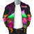 Tokelau Personalised Men's Bomber Jacket - Summer Hibiscus - Polynesian Pride