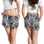 Polynesian Tribal Women's Shorts Black White - Polynesian Pride