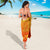 Sun In Leo Zodiac Sarong Polynesian Tattoo Simple - Orange - Polynesian Pride