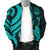 Marshall Islands Men's Bomber Jacket - Tentacle Turtle Turquoise - Polynesian Pride