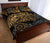 Samoa Polynesian Quilt Bed Set - Gold Turtle Flowing - Polynesian Pride