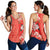 Hawaii Hibiscus Flower Polynesian Women's Tank Top - Curtis Style - Orange Orange - Polynesian Pride