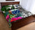 Samoa Quilt Bed Set White - Turtle Plumeria Banana Leaf - Polynesian Pride