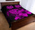 Hawaiian Map Turtle Hibiscus Polynesian Quilt Bedding Set - Violet - Polynesian Pride