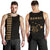 Hawaii Kakau Polynesian Turtle Map Men's Tank Top - Gold Gold - Polynesian Pride