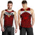 Tonga Polynesian Men's Tank Top - Tongan Pattern Red - Polynesian Pride