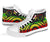 Cook Islands High Top Canvas Shoe - Reggae Tentacle Turtle - Polynesian Pride