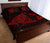 Hawaii Manta Ray Map Polynesian Red Quilt Bed Set - Polynesian Pride