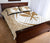 Hawaii Kanaka Polynesian Quilt Bed Set - Circle Style Gold And White - Polynesian Pride