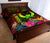 Pohnpei Polynesian Personalised Quilt Bed Set - Hibiscus and Banana Leaves - Polynesian Pride