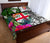 Fiji Quilt Bed Set White - Turtle Plumeria Banana Leaf - Polynesian Pride