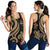 Vanuatu Women's Racerback Tank - Gold Tentacle Turtle - Polynesian Pride