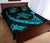 Hawaiian Map Hibiscus Turtle Fish Hook Polynesian Quilt Bedding Set Blue - Polynesian Pride