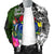 Cook Islands Men Bomber Jacket - Turtle Plumeria Banana Leaf - Polynesian Pride