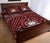 Samoa Personalised Quilt Bed Set - Samoa Seal In Polynesian Tattoo Style (Red) - Polynesian Pride