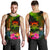 Tuvalu Polynesian Personalised Men's Tank Top - Hibiscus and Banana Leaves - Polynesian Pride