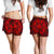 Polynesian Plumeria Mix Red Black Women's Short - Polynesian Pride