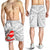 American Samoa Polynesian Men's Shorts - Fagasa White - Polynesian Pride