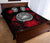 American Samoa Polynesian Quilt Bed Set Hibiscus Red - Polynesian Pride