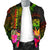 Polynesian Hawaii Polynesian Personalised Men's Bomber Jacket - Hibiscus and Banana Leaves - Polynesian Pride