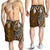 American Samoa Men's Shorts - Polynesian Boar Tusk Brown - Polynesian Pride