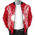 Marshall Polynesian Men's Bomber Jacket Map Red White - Polynesian Pride