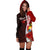 Tonga Polynesian Custom Personalised Hoodie Dress - Coat Of Arm With Hibiscus - Polynesian Pride