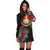 Kiribati Hoodie Dress - Kiribati Coat Of Arms Hibiscus - Polynesian Pride