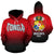 Tonga Hoodie and Zip Hoodie Mate Maa Tonga Hoodie White - Polynesian Pride